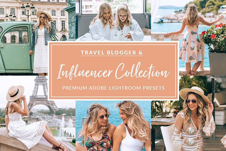 网红摄影博主法国旅行摄影LR预设 Travel Influencer Lightroom Pack