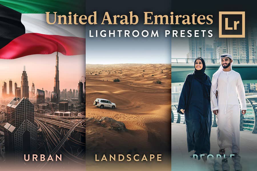 阿联酋旅行人文高级Lightroom预设 Emirates – Premium Lightroom Presets