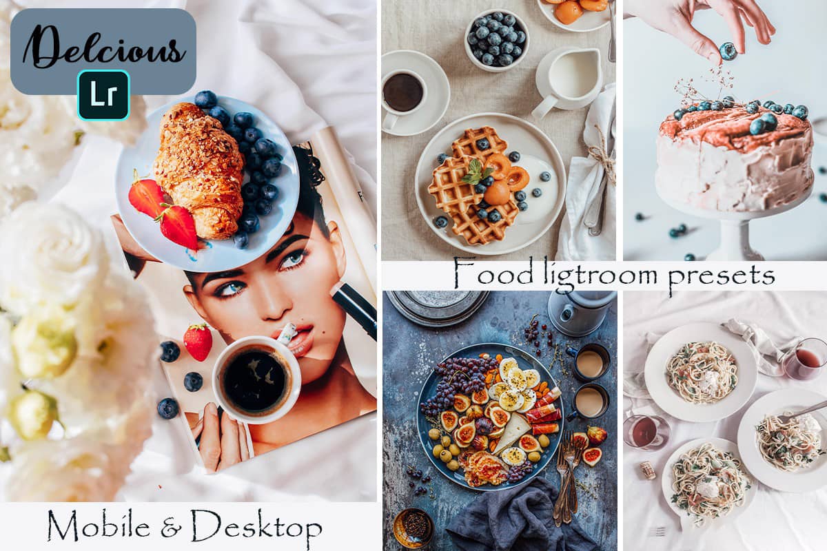 Instagram博客美食食谱摄影Lightroom预设Food Blogger Lightroom Presets
