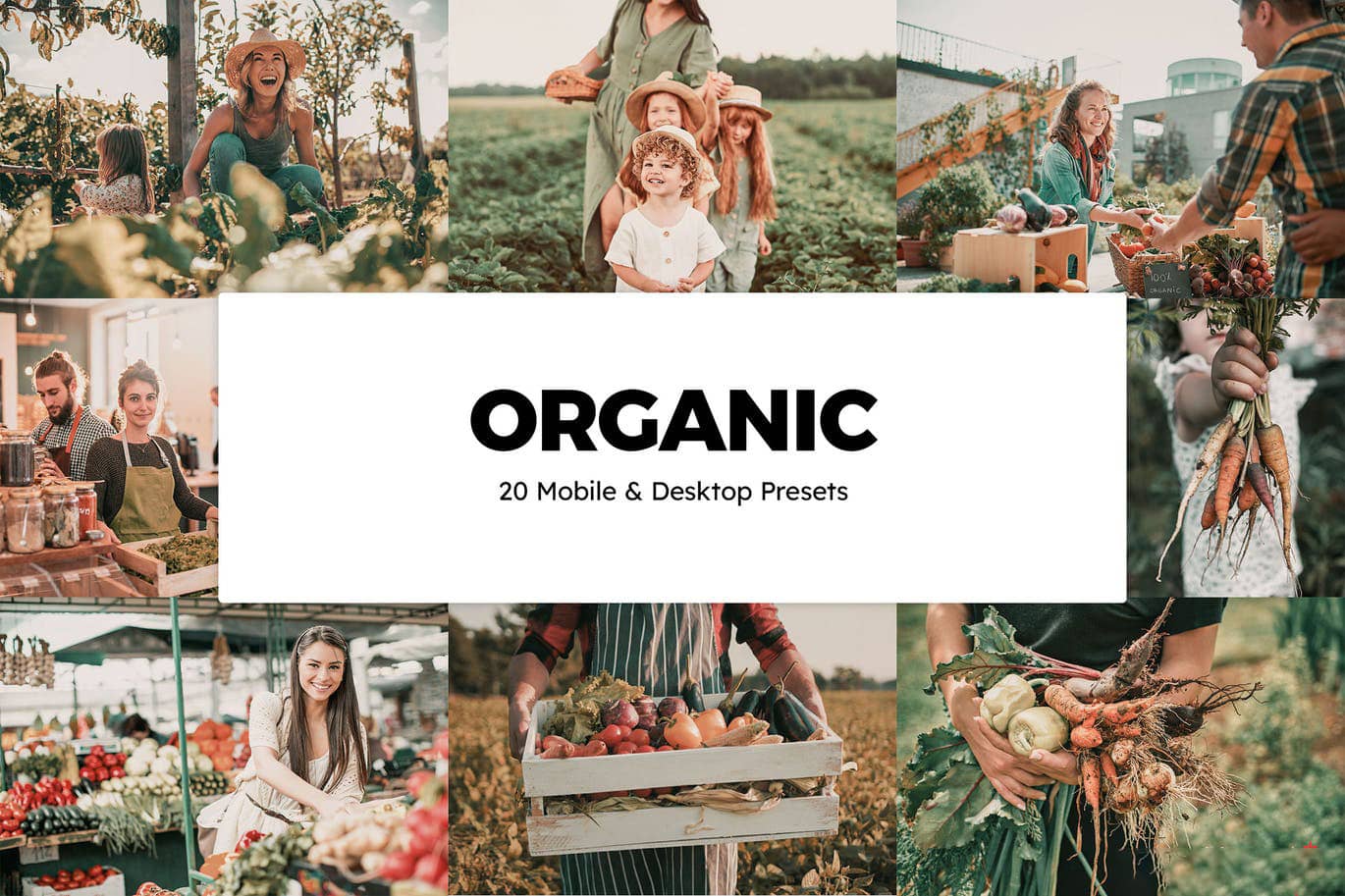 有机食品宣传推广电影色调Lightroom预设与APP预设视频调色LUT预设