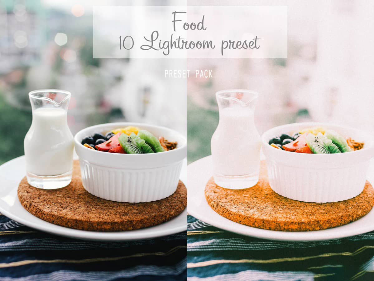 物摄影-食物美食小清新胶片Lightroom预设