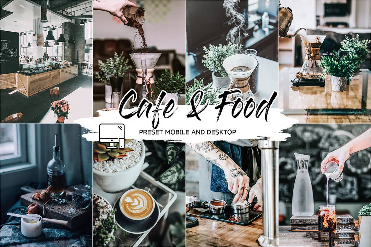 美食摄影电影胶片LR预设+手机APP预设 CAFE & FOOD FILM LIGHTROOM