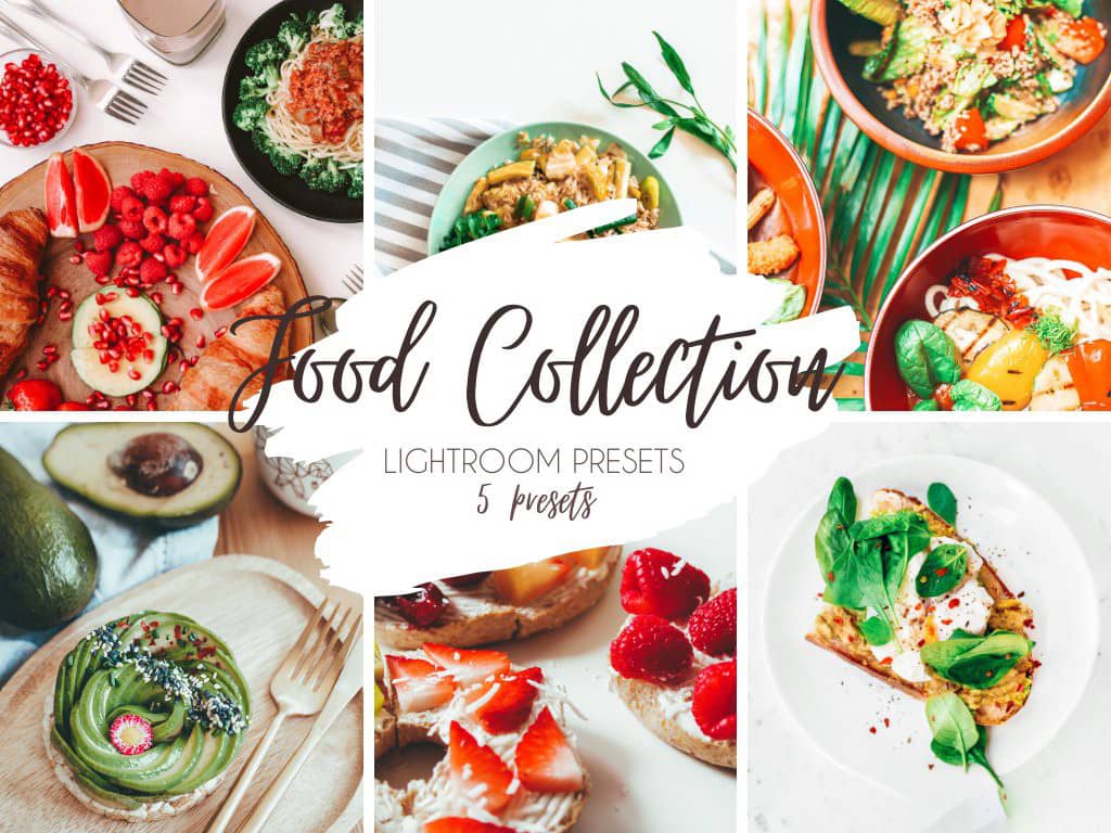 美食食品摄影后期调色Lightroom预设手机APP调色滤镜 Lightroom Food Bundle