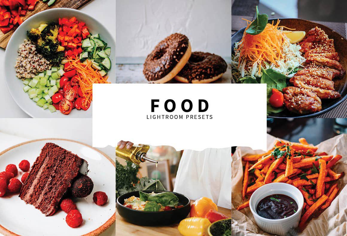 美食食品摄影后期调色美食照片滤镜Lightroom预设 Food Lightroom Presets