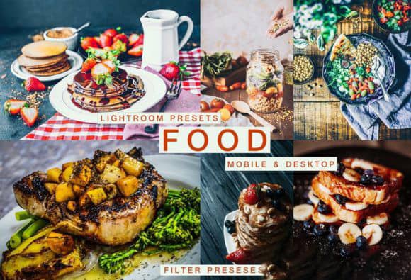 美食食物电影色调LR预设手机LR预设Cinematic Food Lightroom Presets