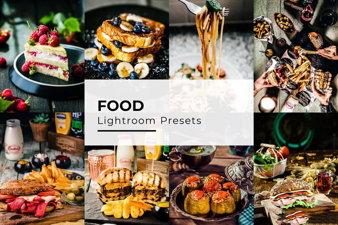 高端清新胶片美食食物摄影后期Lightroom预设 Food Lightroom Presets