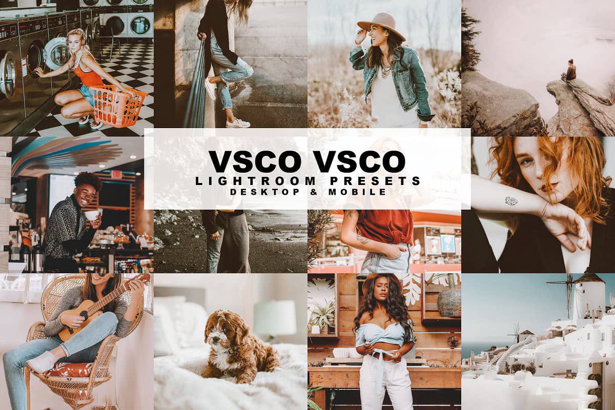 INS风VSCO手机版滤镜人像色调VSCO Lightroom预设 VSCO Lightroom Presets