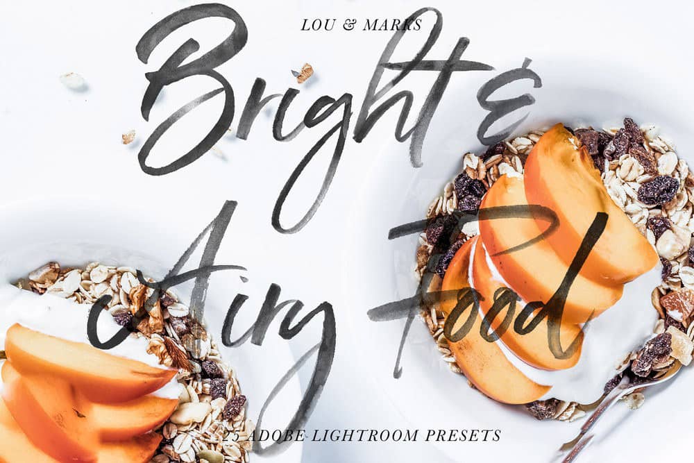 日系小清新美食食物Lightroom预设 BRIGHT amp; AIRY FOOD PRESETS