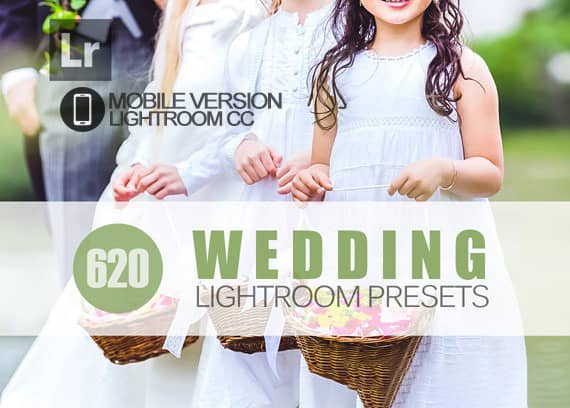620个婚礼婚纱手机版Lightroom预设 620+ Wedding Lightroom Mobile bundle