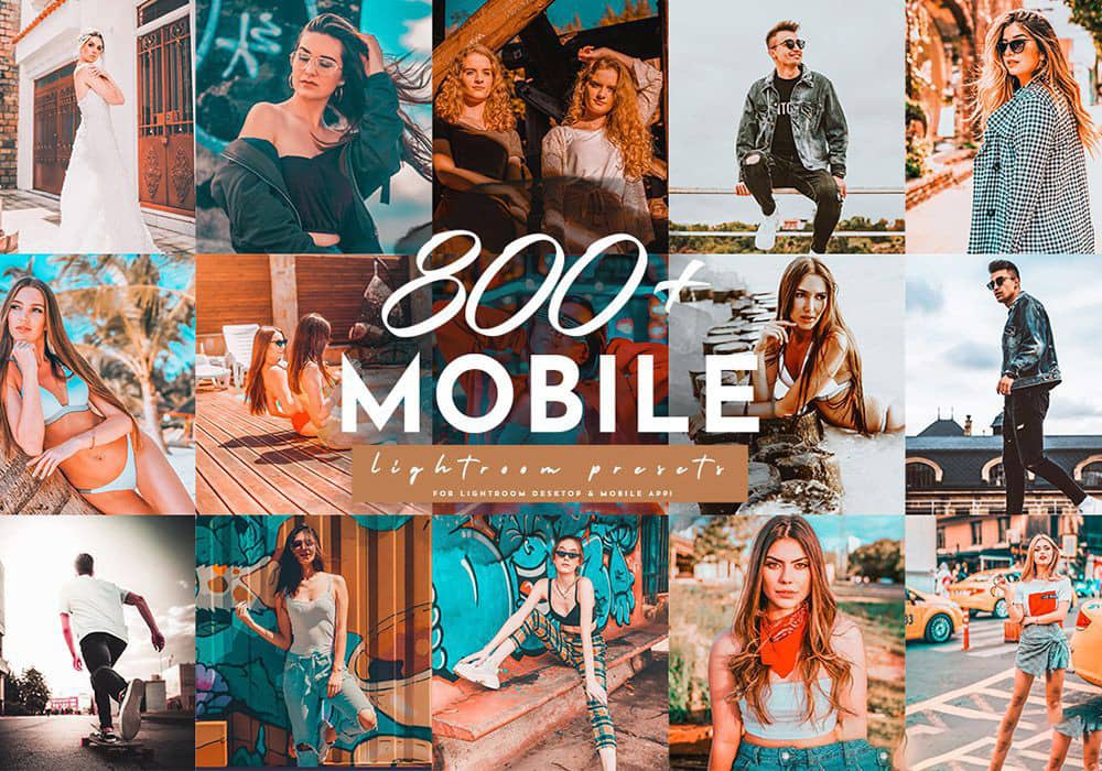 800+Vlog时尚旅拍夜景扫街胶片人像手机移动APP调色LR预设合集