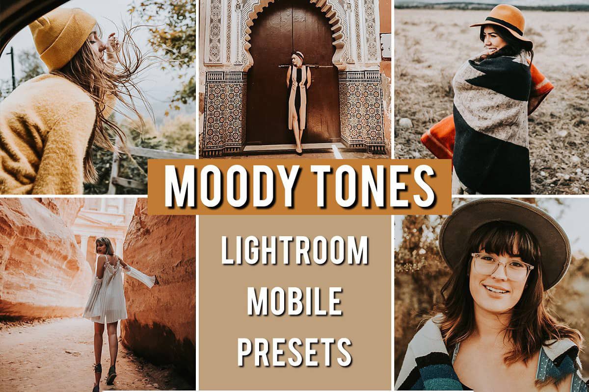 INS网红旅拍暖色调胶片手机版Lightroom预设Mobile Preset MOODY TONES