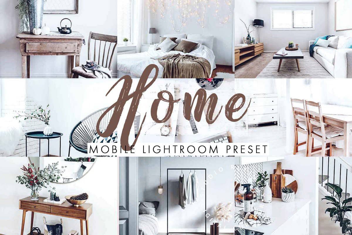 INS风通透明亮室内摄影手机版移动LR预设 Home Mobile Presets