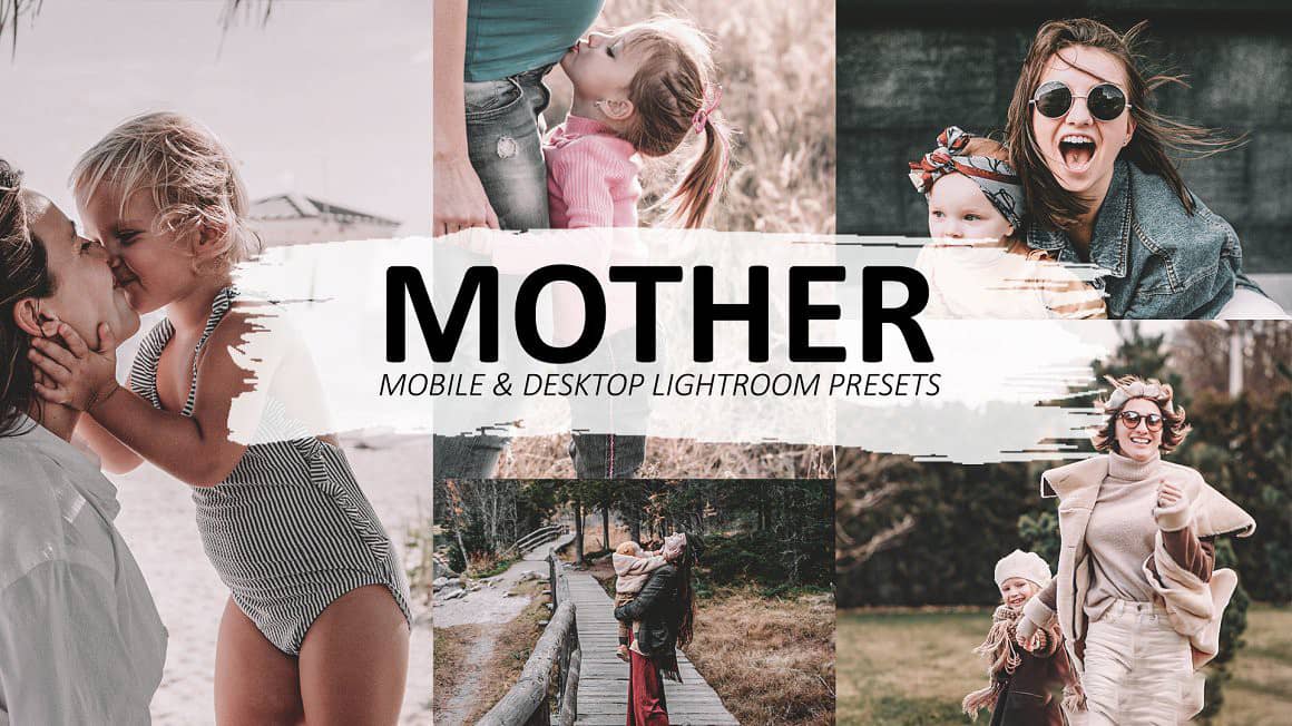 亲子户外摄影后期Lightroom预设 手机APP滤镜 Mother Outdoor Lightroom Presets