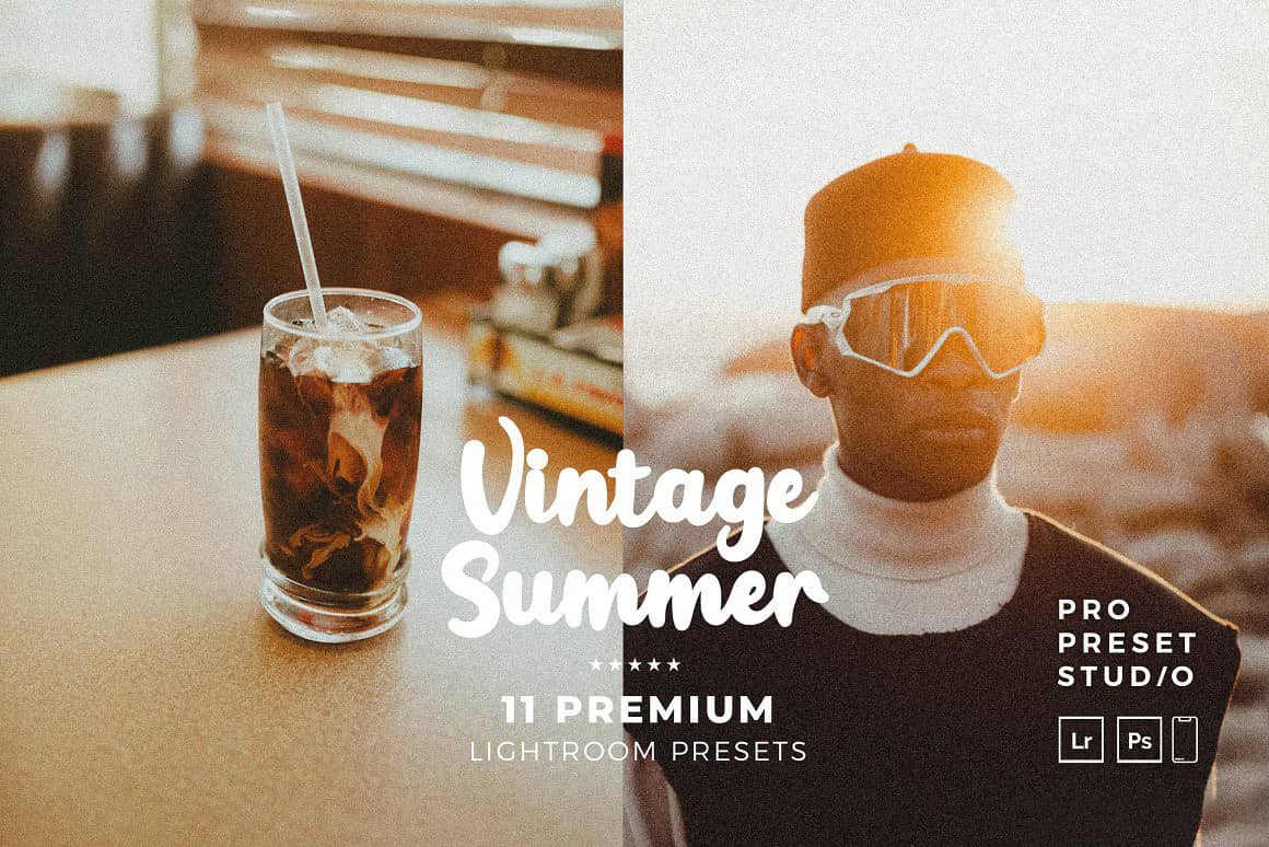 复古电影颗粒胶片人像免费Lightroom预设 移动LR预设 Vintage Summers Presets