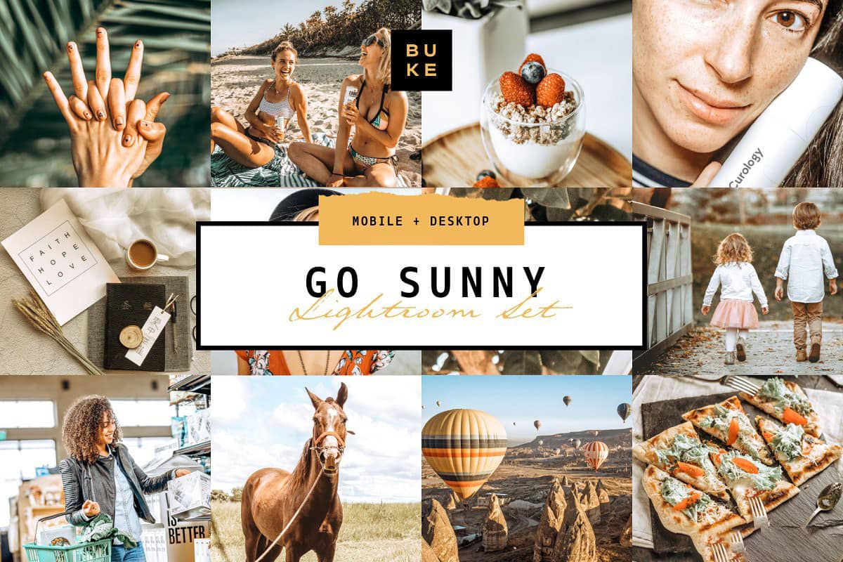 夏日心情风景人像免费LR预设+APP预设 Go Sunny Lightroom Preset