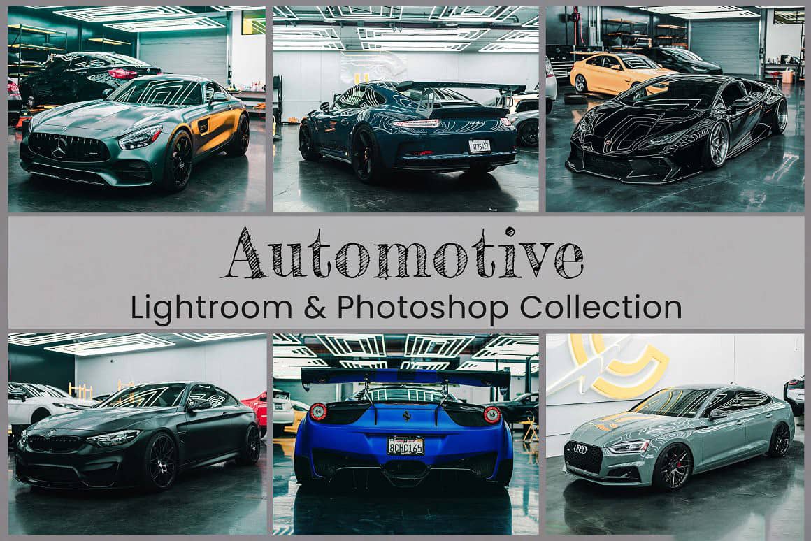 完美汽车赛车电影色调Lightroom预设及LUT预设 Automotive Lightroom + LUTs