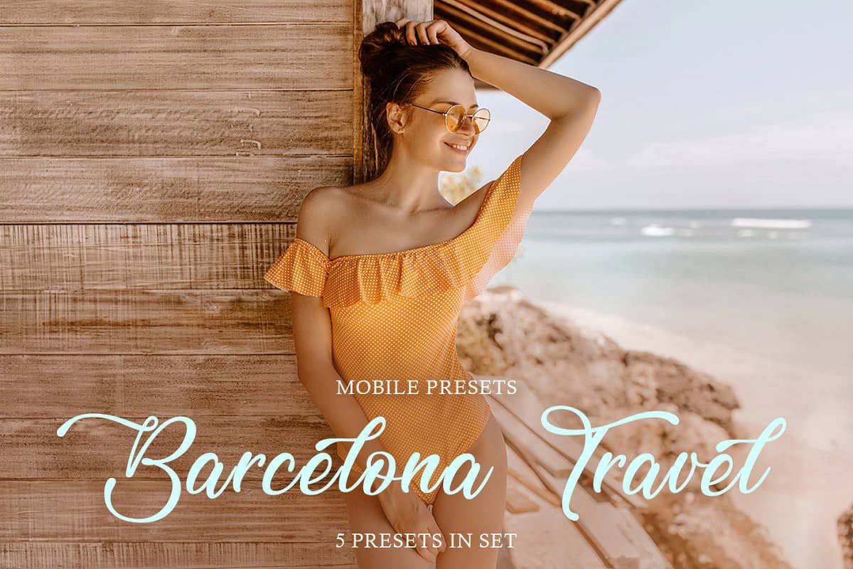 巴塞罗那旅拍通透暖色手机版LR预设Barcelona Travel Mobile Presets