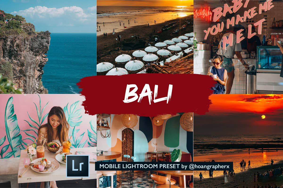 巴黎旅拍明亮通透色彩增强手机版Lightroom预设 BALI COLLECTION