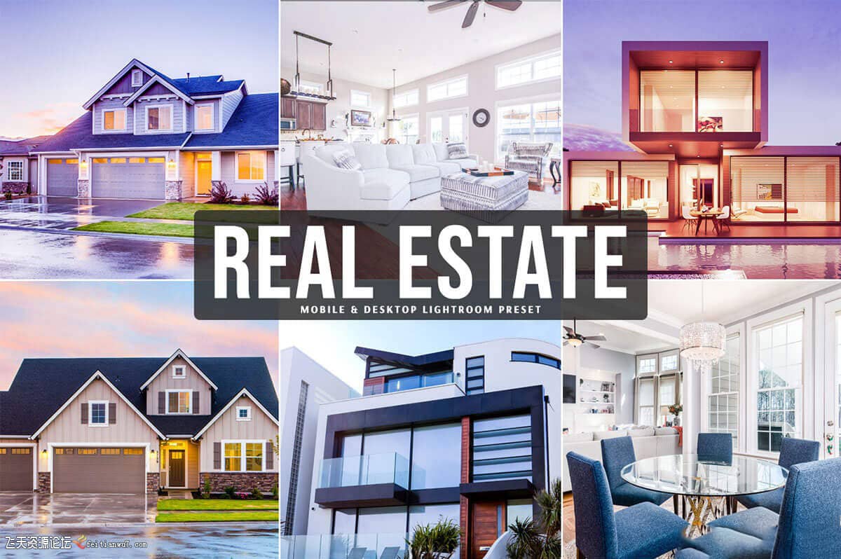 房地产样板间建筑家居Lightroom预设+手机版Lightroom Mobile预设