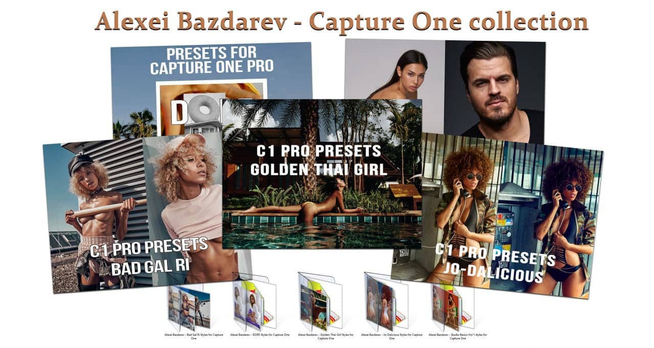 摄影师Alexei Bazdarev时尚街拍人像,泳装,内衣摄影Capture One 预设全部合集