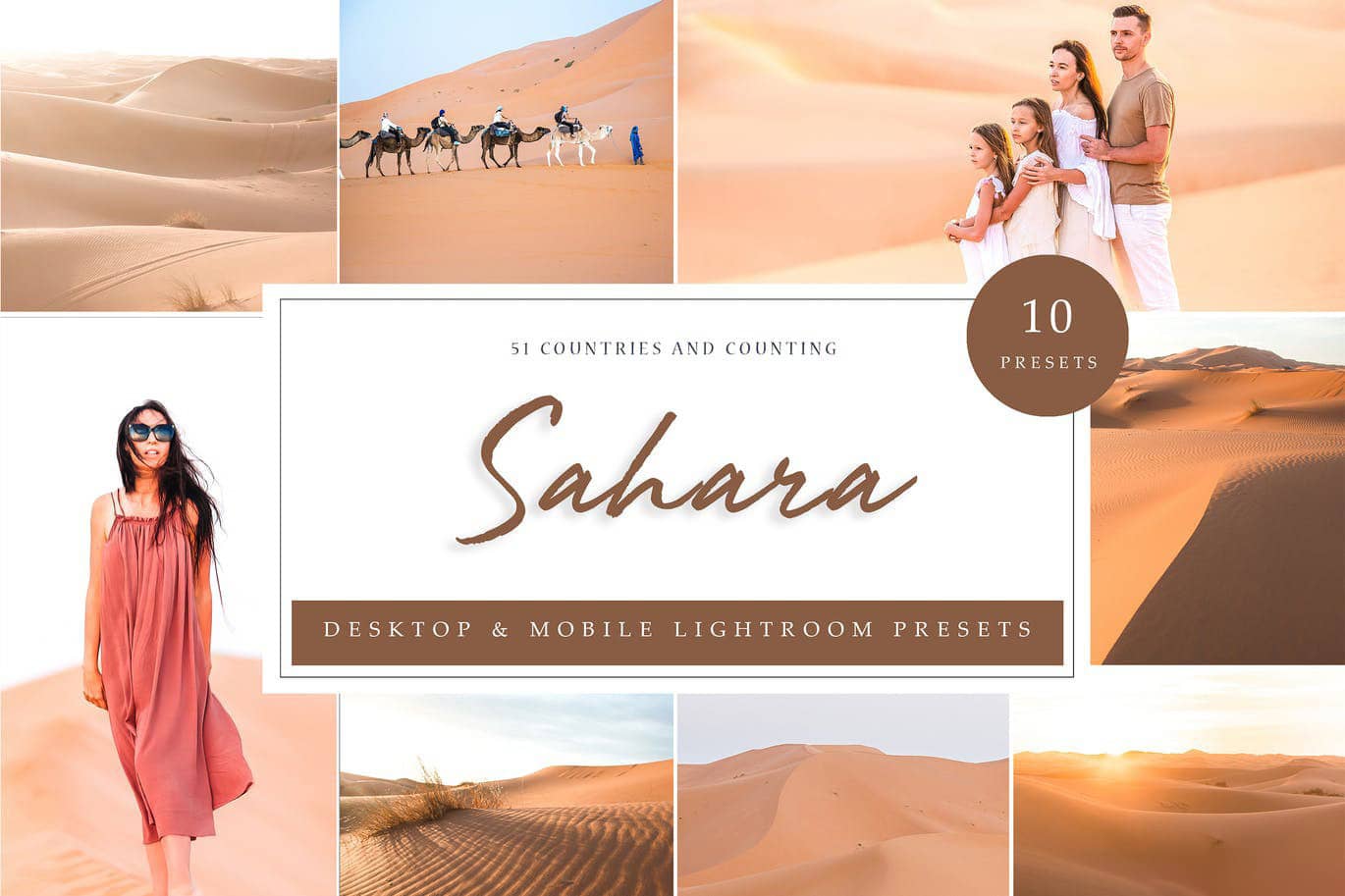 撒哈拉沙漠人文旅拍后期调色Lightroom预设 Lightroom Presets – Sahara