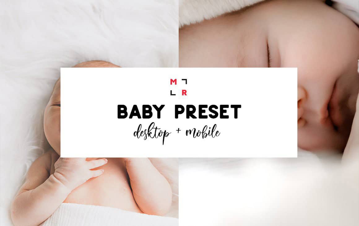 新生儿婴儿肤色调整免费Lightroom预设 免费APP预设 Baby Lightroom Presets