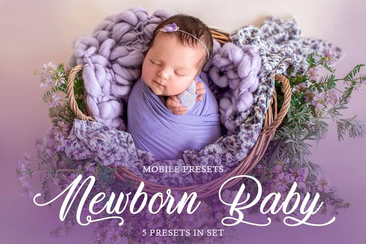新生婴儿调色美白润饰LR预设 APP预设 Newborn Baby Mobile Presets
