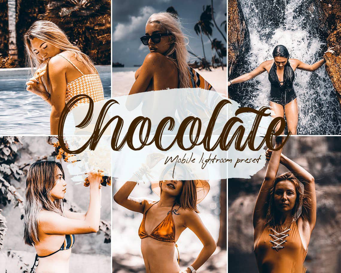 旅拍写真巧克力人像免费Lightroom预设 手机APP滤镜 Chocolate Lightroom Presets
