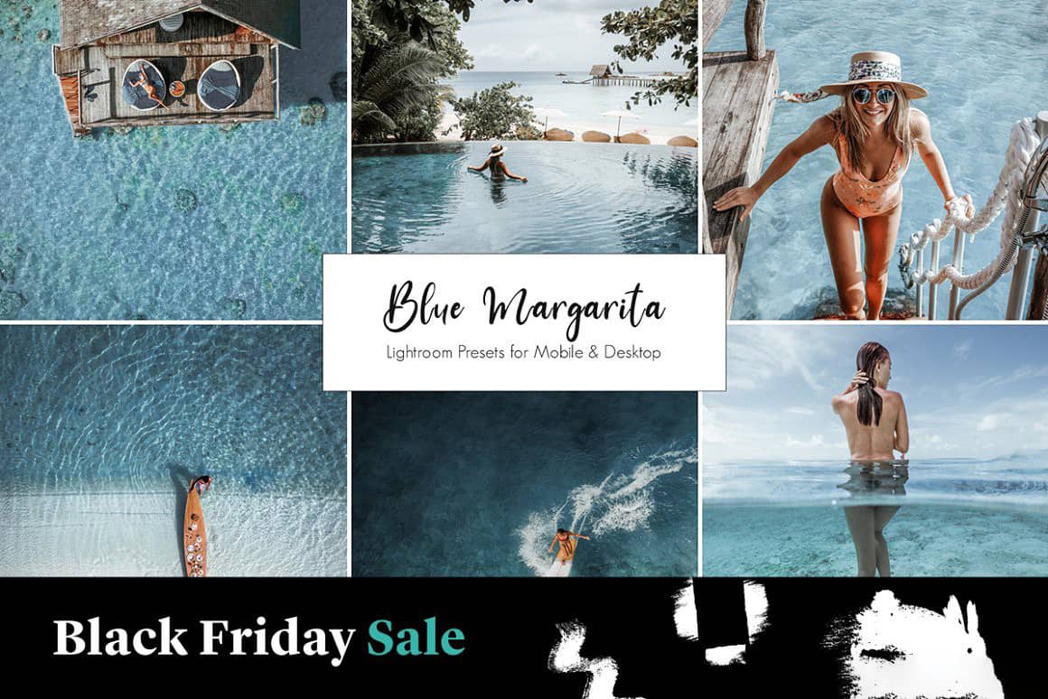 旅拍写真蓝绿色调LR预设免费下载 APP预设 Blue Margarita Lightroom Presets