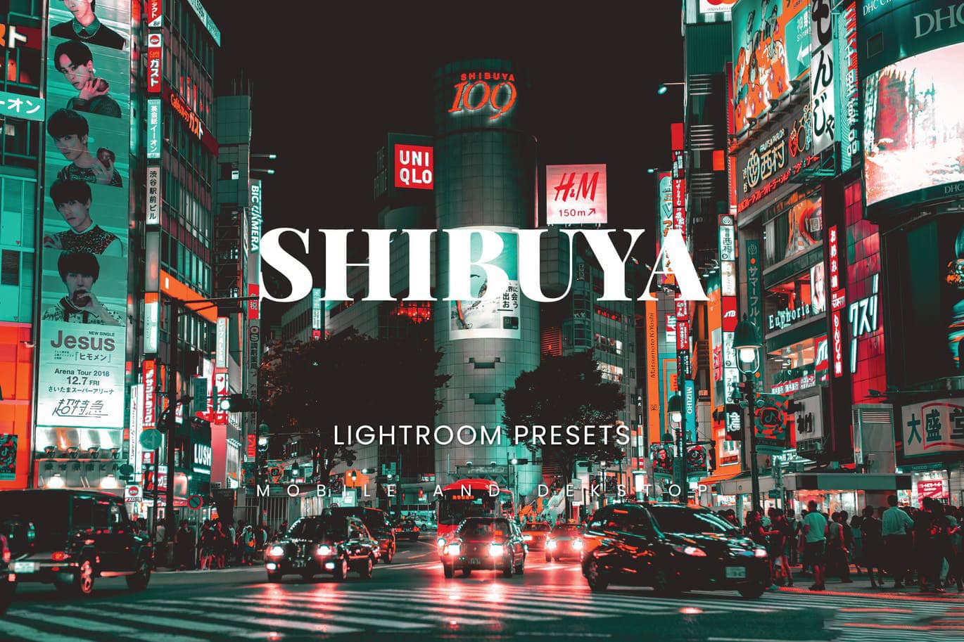日本东京涩谷区街拍建筑Lightroom预设与移动LR预设 Shibuya Lightroom Presets