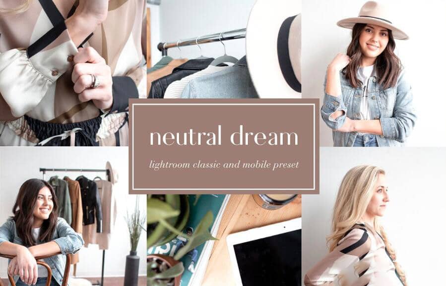 明亮干净中性梦想调色免费Lightroom预设 neutral dream lightroom preset