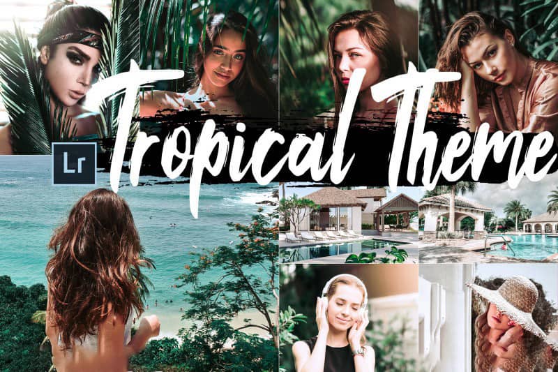 热带主题旅拍人像风景手机版Mobile Lightroom预设 Tropical Theme LR