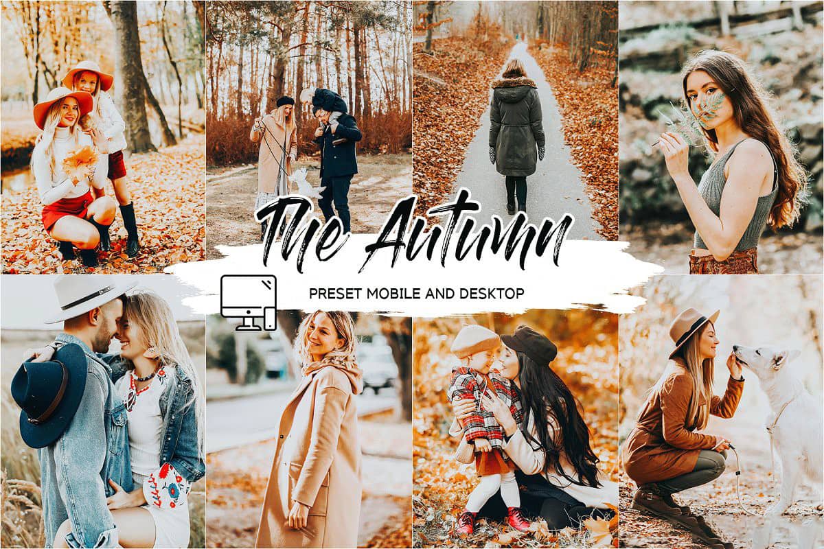 秋季人像Lightroom预设+手机APP免费预设 THE AUTUMN LIGHTROOM PRESETS