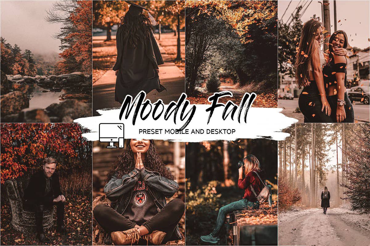 穆迪秋天情绪风景人像免费LR预设 MOODY FALL LIGHTROOM PRESETS