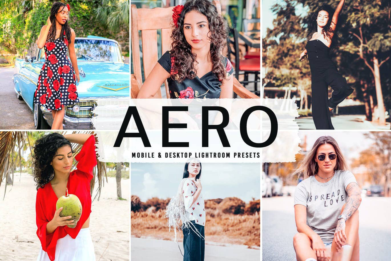 风光电影胶片人像后期调色Lightroom预设 Aero Mobile & Desktop Lightroom Presets