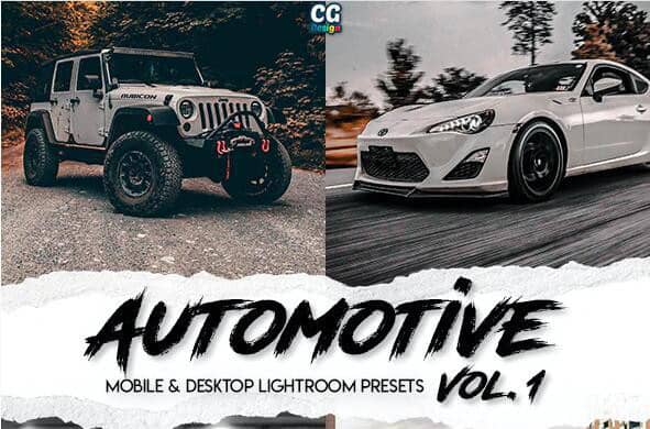 高端汽车产品摄影后期调色LR预设 APP滤镜 Automotive Lightroom Presets Vol. 1