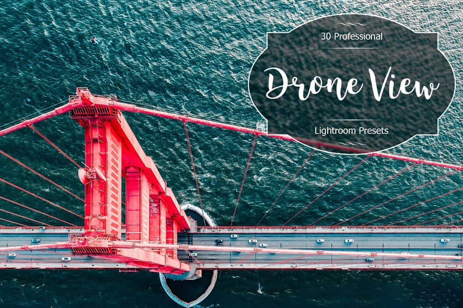 30组无人机航空摄影后期Lightroom预设 Drone View Lr Presets