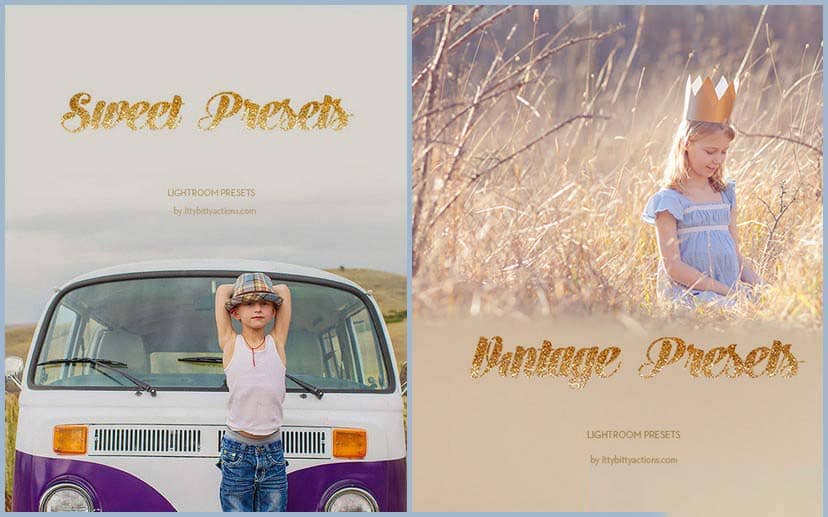 inky Art澳大利亚儿童摄影Lightroom预设sweet和vintage系列