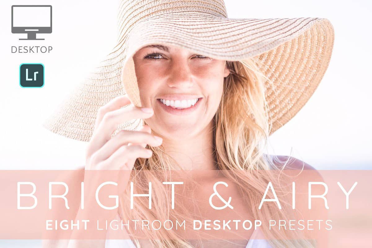 明亮通透的人像Lightroom预设免费下载 Bright and Airy desktop presets