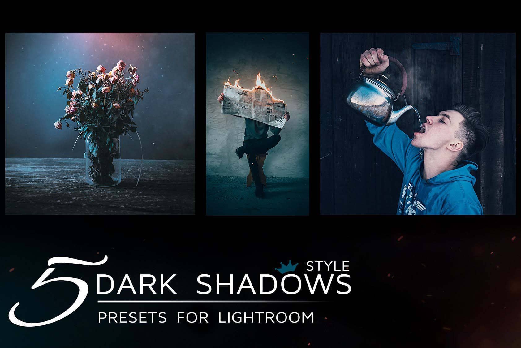 组黑暗忧郁风格Lightroom预设免费下载 5 Lightroom Presets