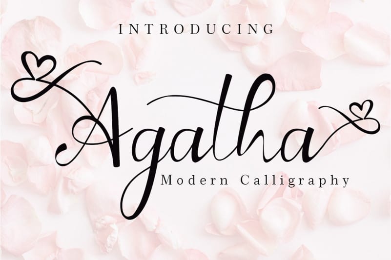 Agatha Calligraphy 字体