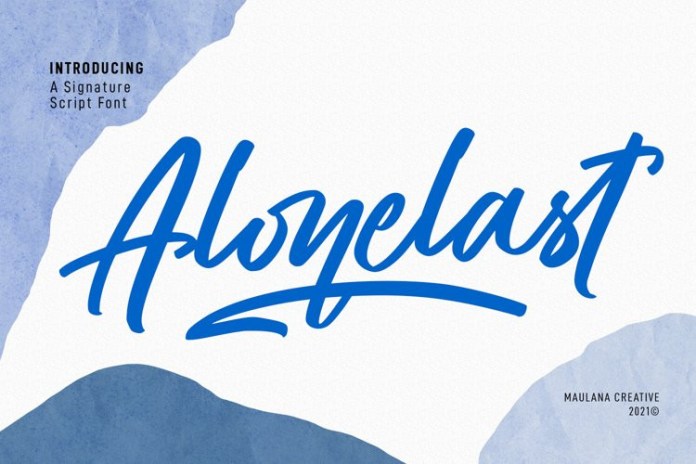 Alonelast Script – Signature 字体