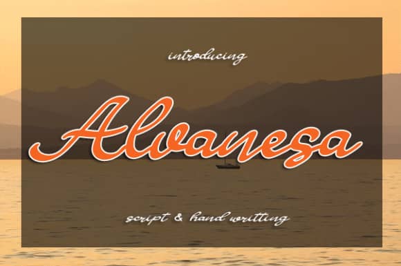 Alvanesa Script – Elegant Handwritten 字体