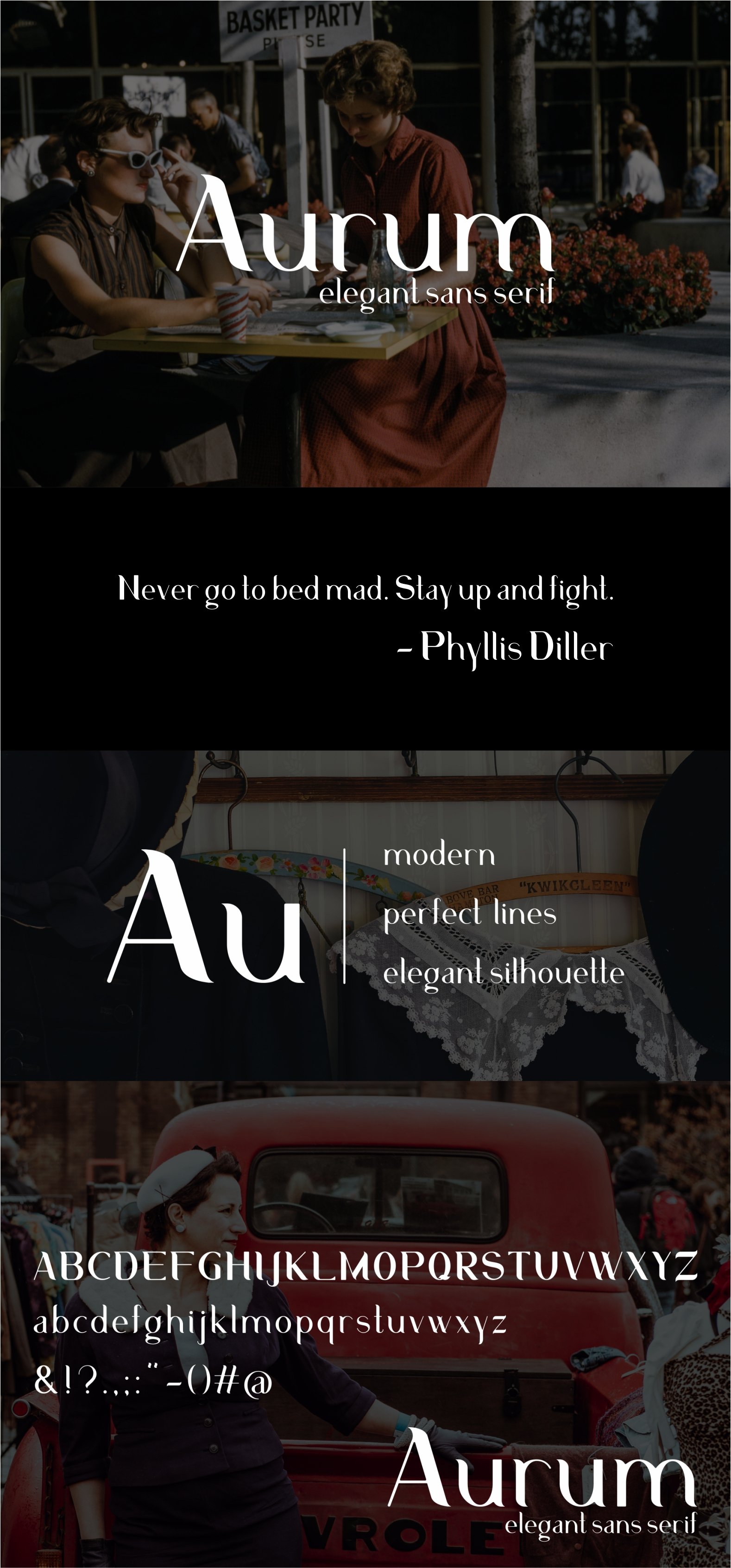 Aurum Elegant Sans Serif typeface