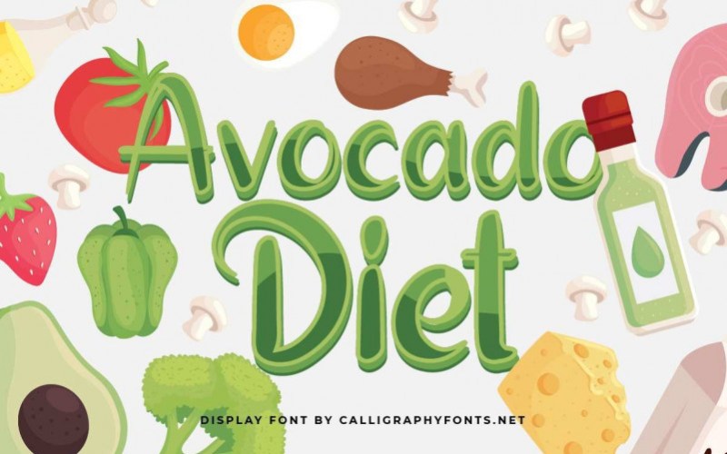 Avocado Diet – Display Sans Serif 字体