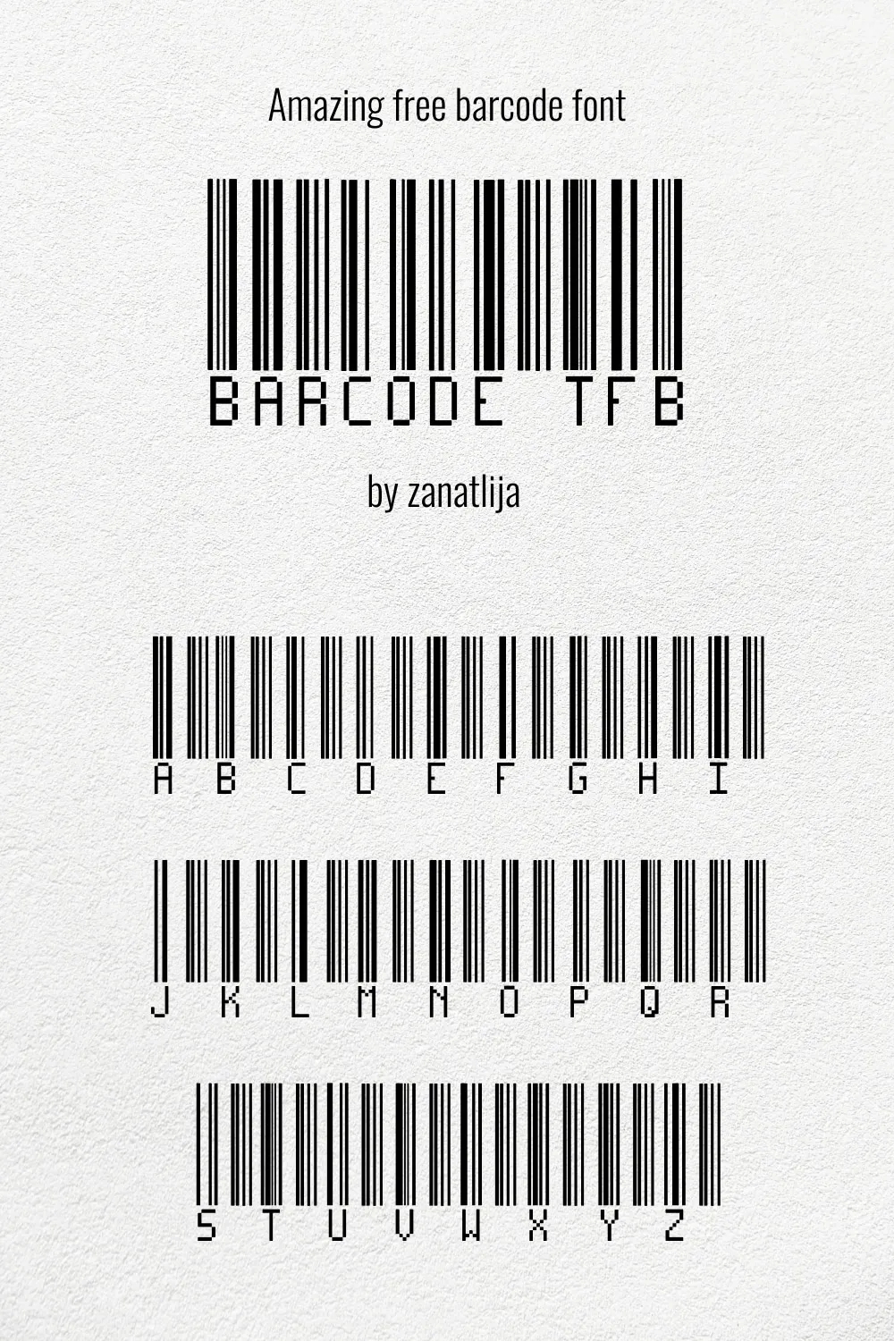 Barcode Display 字体