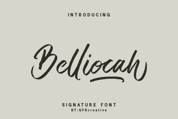 Belliocah Brush 字体
