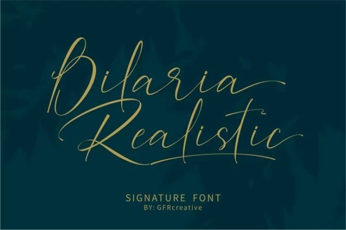 Bilaria Realistic 字体