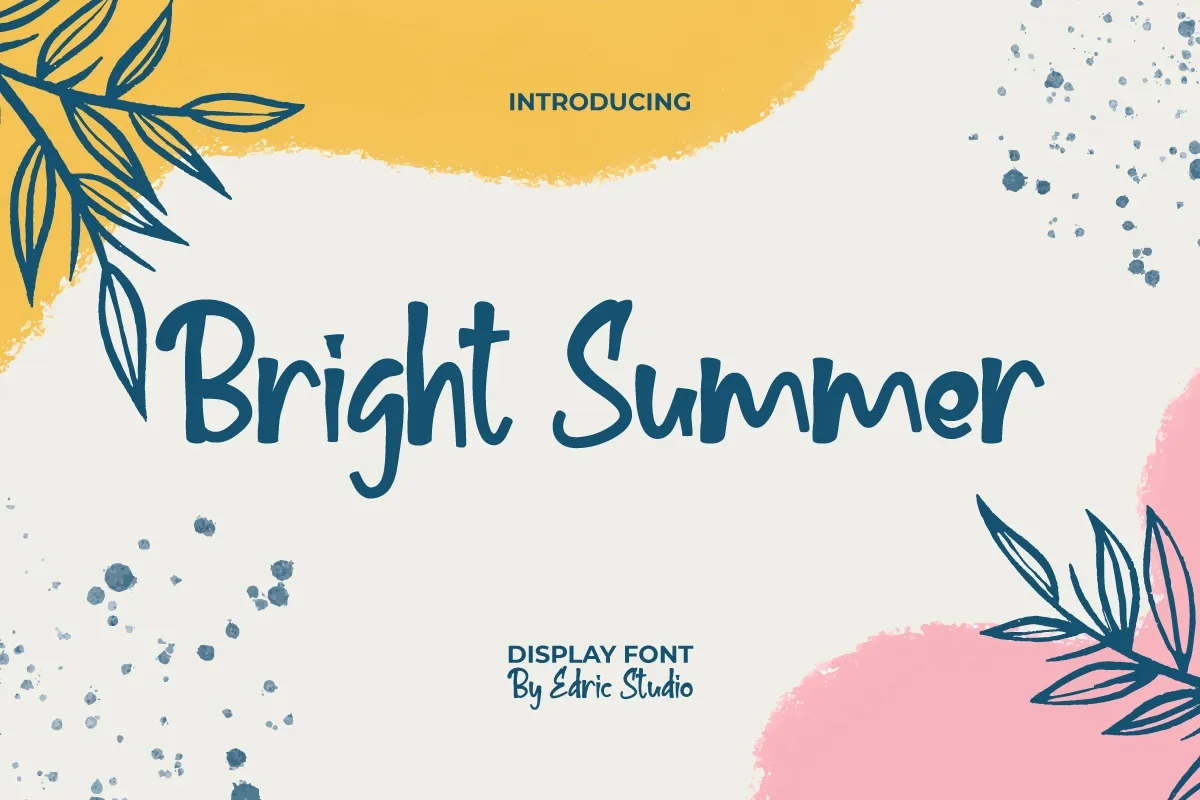 Bright Summer – Handwriting Display 字体