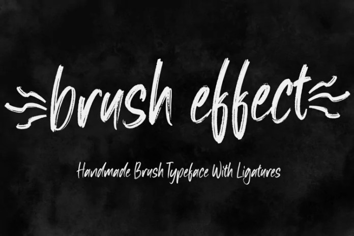 Brush Effect Script 字体